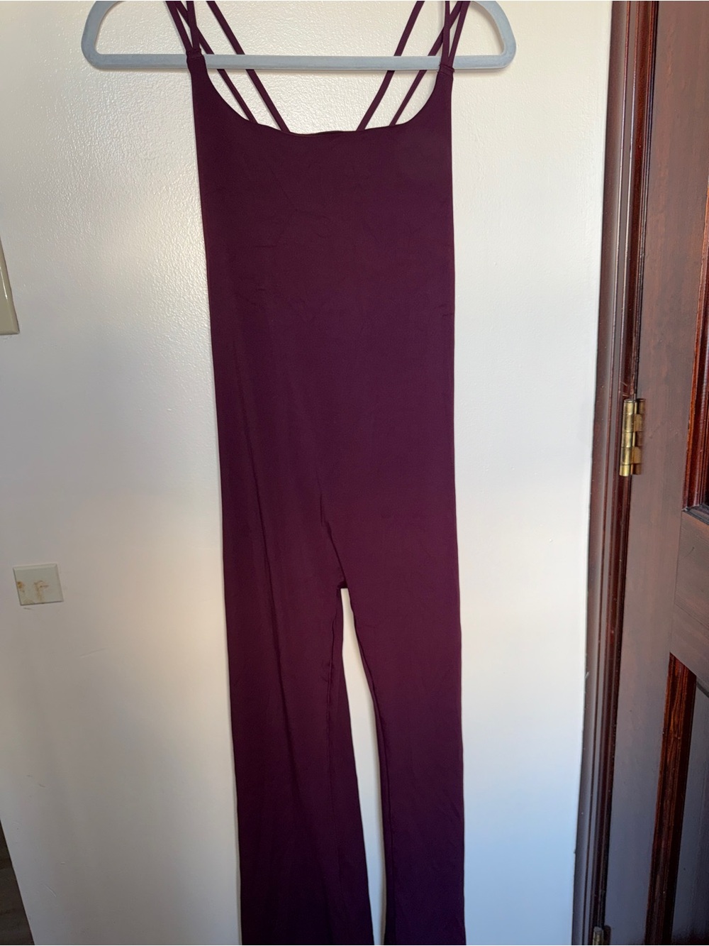 PINK Victoria's Secret Plum Strappy Wide-Leg Jumpsuit